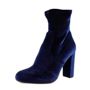 Steve Madden Blue Velvet Boots